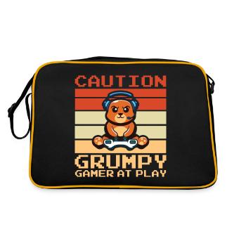 Jeux, Jeux d’argent, Jeux vidéo, Gamer - Sac Retro - noir/or - Dos
