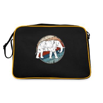 Éléphant Rétro - Sac Retro - noir/or - Dos