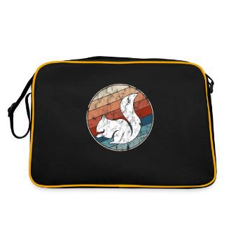 Écureuil Rétro - Sac Retro - noir/or - Dos