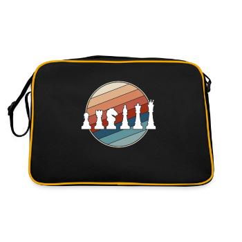 Échecs Rétro - Sac Retro - noir/or - Dos