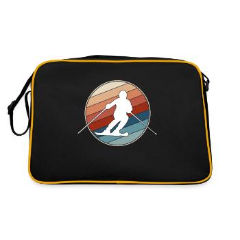 Ski rétro - Sac Retro - noir/or - Dos