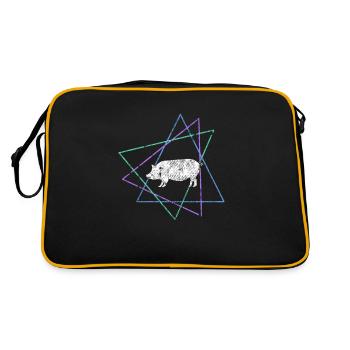 Pig - Retro Bag - black/gold - Back