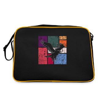 Eagle - Retro Bag - black/gold - Back