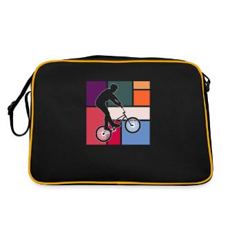 Le BMX - Sac Retro - noir/or - Dos