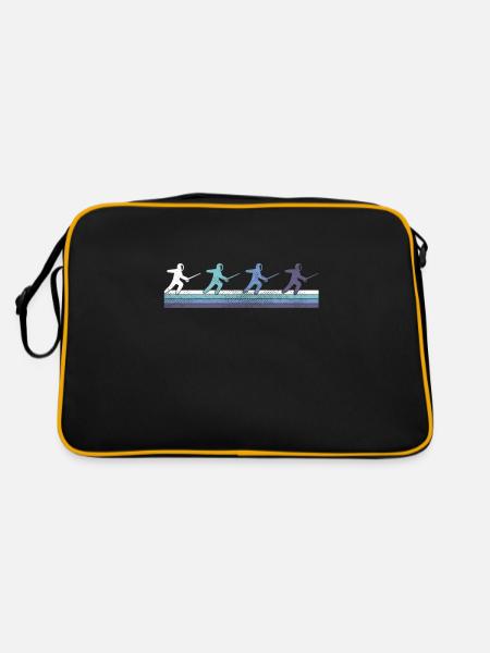 Fechten - Retro Tasche - Schwarz/Gold