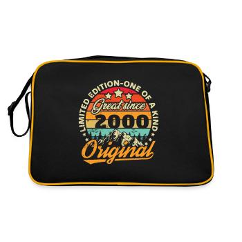 Original 2000 Vintage Anniversaire Humour - Sac Retro - noir/or - Dos