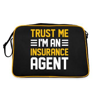Komischer Broker - Retro Tasche - Schwarz/Gold - Hinten