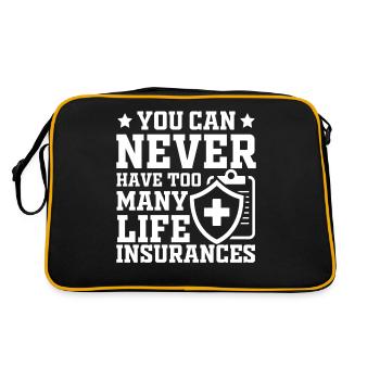 Funny Agent Broker - Retro Tasche - Schwarz/Gold - Hinten