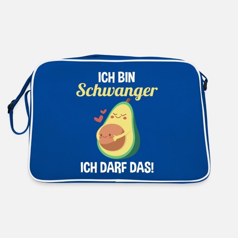 Avocado Ich Bin Schwanger Ich Darf Das Retro Tasche