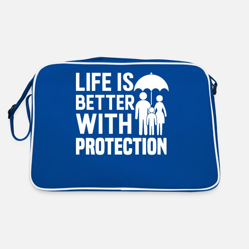 Funny Insurance Broker Retro Bag