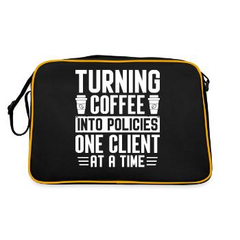 Funny Insurance Broker - Retro Bag - black/gold - Back