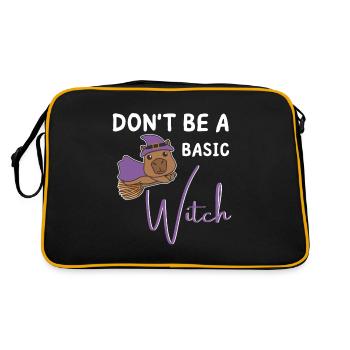 Les sorcières Capybara Halloween ne sont pas une sorcière de base - Sac Retro - noir/or - Dos