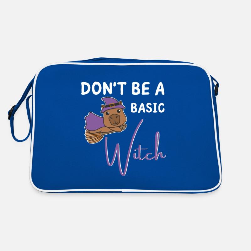Capybara Halloween Hexen don't be a basic Witch Retro Tasche