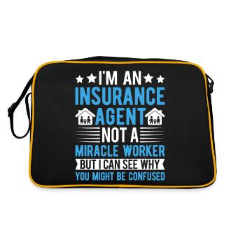 Komischer Broker - Retro Tasche - Schwarz/Gold - Hinten