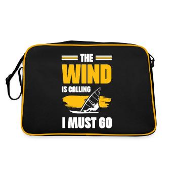 Windsurfing is calling - Retro Bag - black/gold - Back