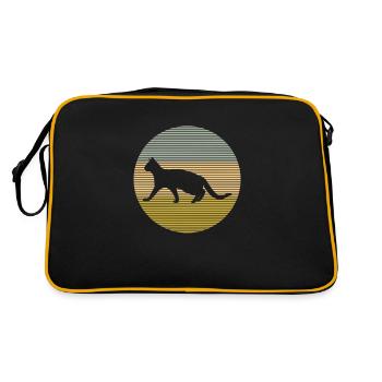 Chat - Sac Retro - noir/or - Dos