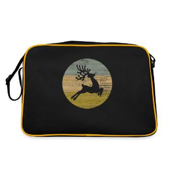 Elk - Retro Bag - black/gold - Back