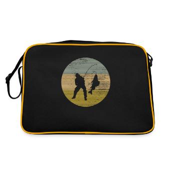 Angling - Retro Bag - black/gold - Back