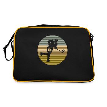 Eishockey - Retro Tasche - Schwarz/Gold - Hinten