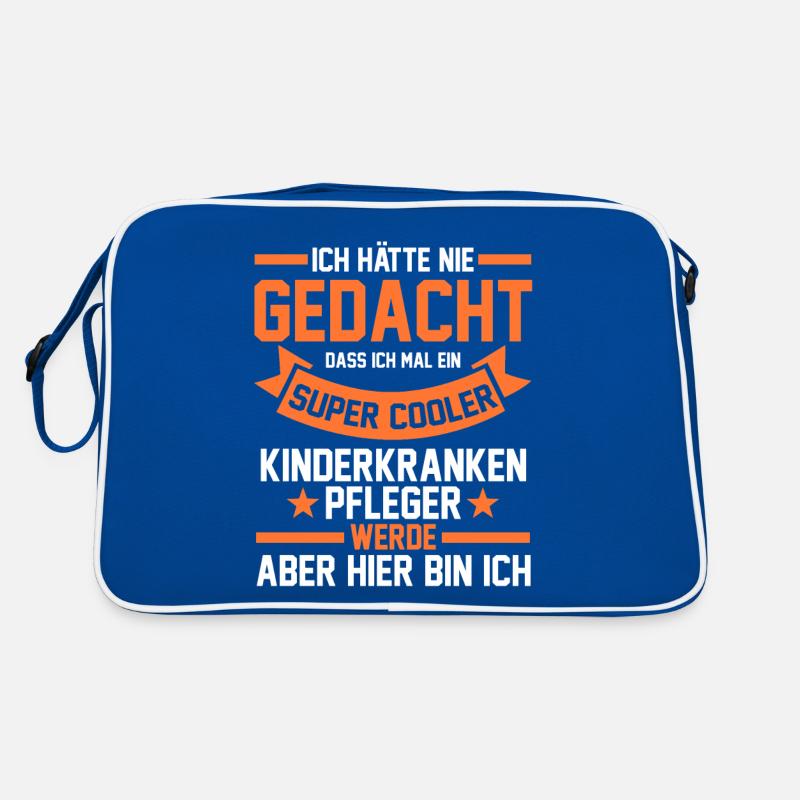 Pfleger Pflegekraft Kinderkrankenpfleger Retro Tasche
