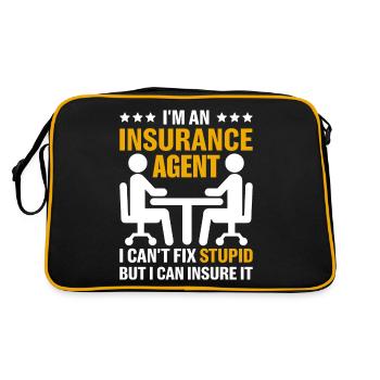 Komischer Broker - Retro Tasche - Schwarz/Gold - Hinten