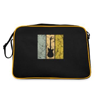 Rock - Retro Tasche - Schwarz/Gold - Hinten
