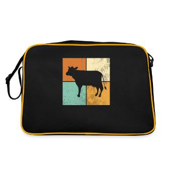 Cow - Retro Bag - black/gold - Back