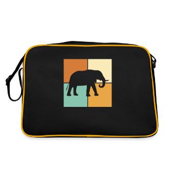 Éléphant - Sac Retro - noir/or - Dos