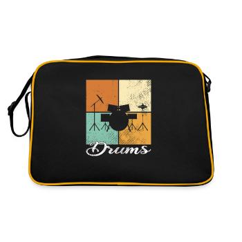 Percussion - Retro Bag - black/gold - Back