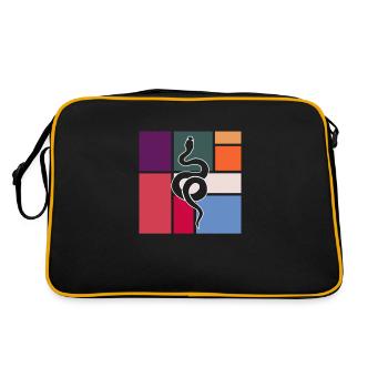 Snake - Retro Bag - black/gold - Back