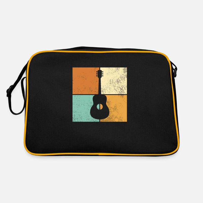 Gitarre - Retro Tasche - Schwarz/Gold