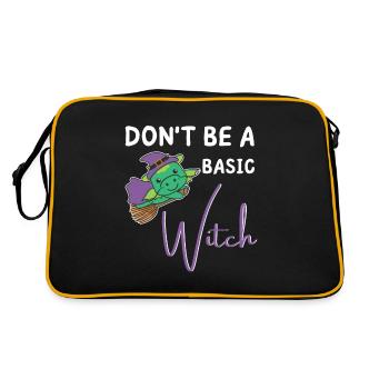 Dragon Halloween Les sorcières ne sont pas une sorcière de base - Sac Retro - noir/or - Dos