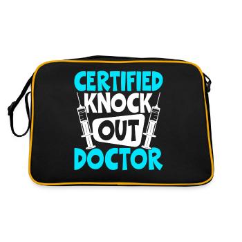 Funny Anesthesiologist Anesthesiology - Retro Bag - black/gold - Back