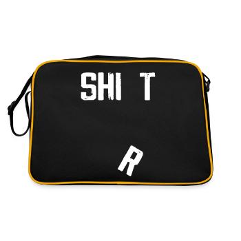 Hilarious Tees Falling R Funny - Retro Bag - black/gold - Back