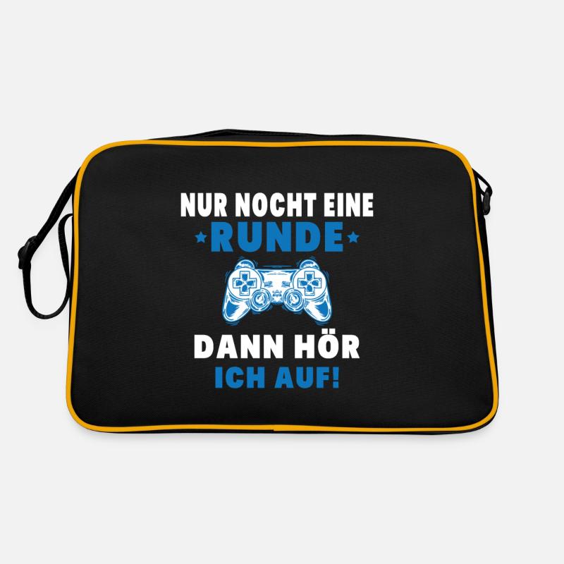 Nur noch eine Runde dann hör ich auf Retro Tasche