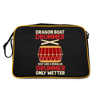 Drôle de batteur de bateau-dragon uniquement Weather Racing - Sac Retro - noir/or - Dos