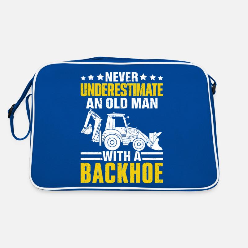 Funny Operator Schweres Gerät HEO Retro Tasche