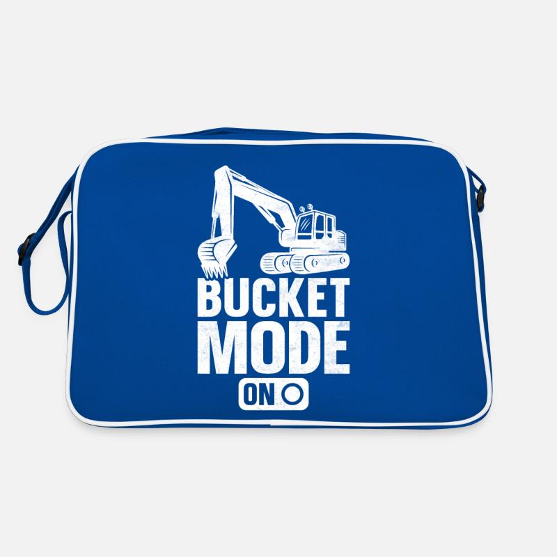 Funny Excavator Driver Heavy Equipment HEO Retro Bag