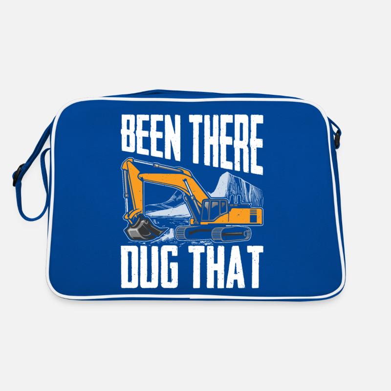 Funny excavator operator HEO Retro Bag
