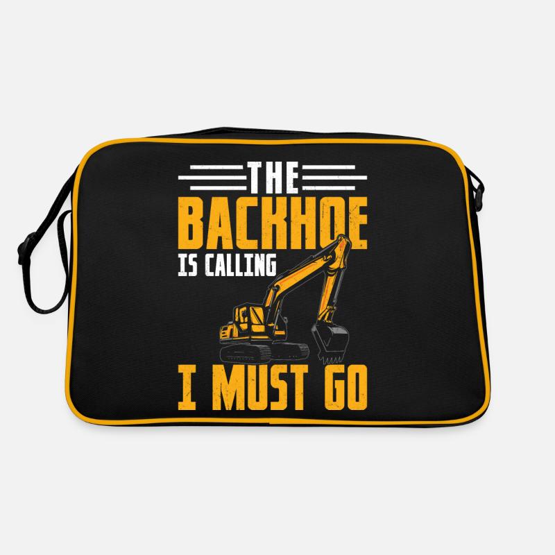 Funny Operator Schweres Gerät HEO Retro Tasche