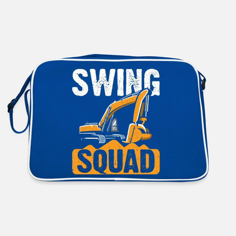 Funny Baggerfahrer Schwermaschinen HEO Retro Tasche