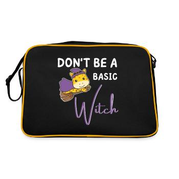 Les sorcières girafes d’Halloween ne sont pas une sorcière de base - Sac Retro - noir/or - Dos