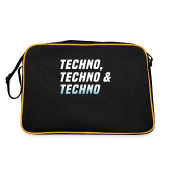 Techno Techno Techno - Sac Retro - noir/or - Dos
