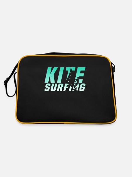 Kite Surfing - Retro Bag - black/gold - Back