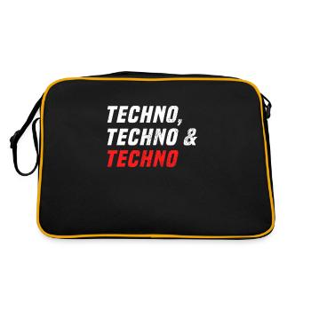 Techno Techno Techno - Sac Retro - noir/or - Dos