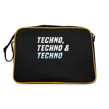 Techno Techno Techno - Sac Retro - noir/or - Dos