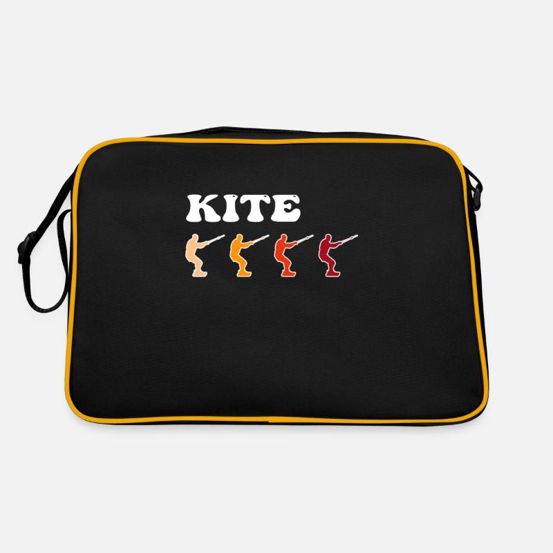 Kite Surfing Retro - Retro Bag - black/gold
