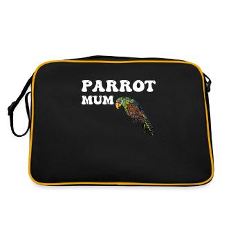 Parrots Mom - Retro Bag - black/gold - Back