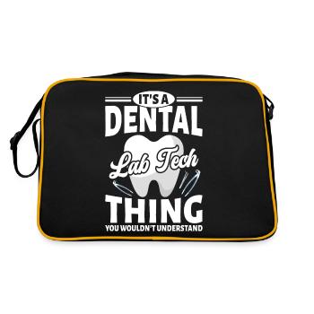 Les drôles de prothésistes dentaires ne comprendraient pas - Sac Retro - noir/or - Dos