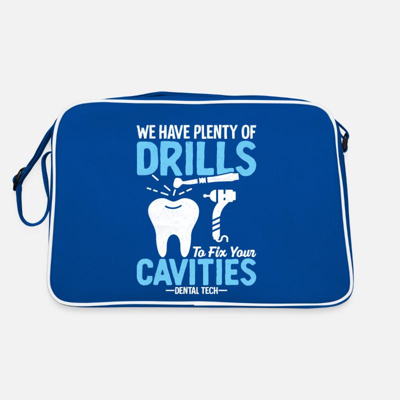 Funny dental technicians Retro Bag